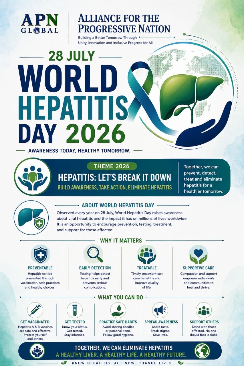 28 July, World Hepatitis Day, 2026